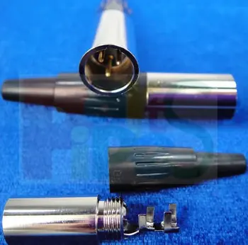 

50PCS 3 pin Mini XLR Microphone Connector for Lavalier B3M