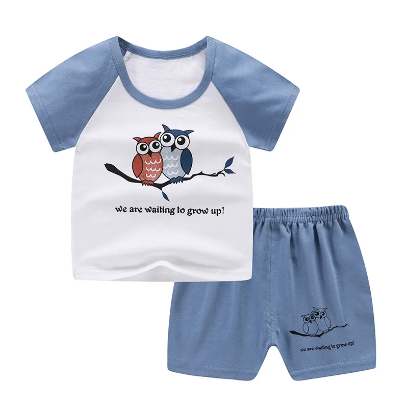 

Children's clothing baby baby clothing suit sports suit fashion T-shirt + pants 2 pcs Female baby sportswear suit factory direct