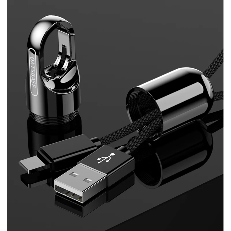 Cable USB para Samsung galaxy Nota 9 S9, más una, más 6 5 t Cable de Cargador rápido para Xiao mi mi x 2 2 s llavero diseño de Cable USB