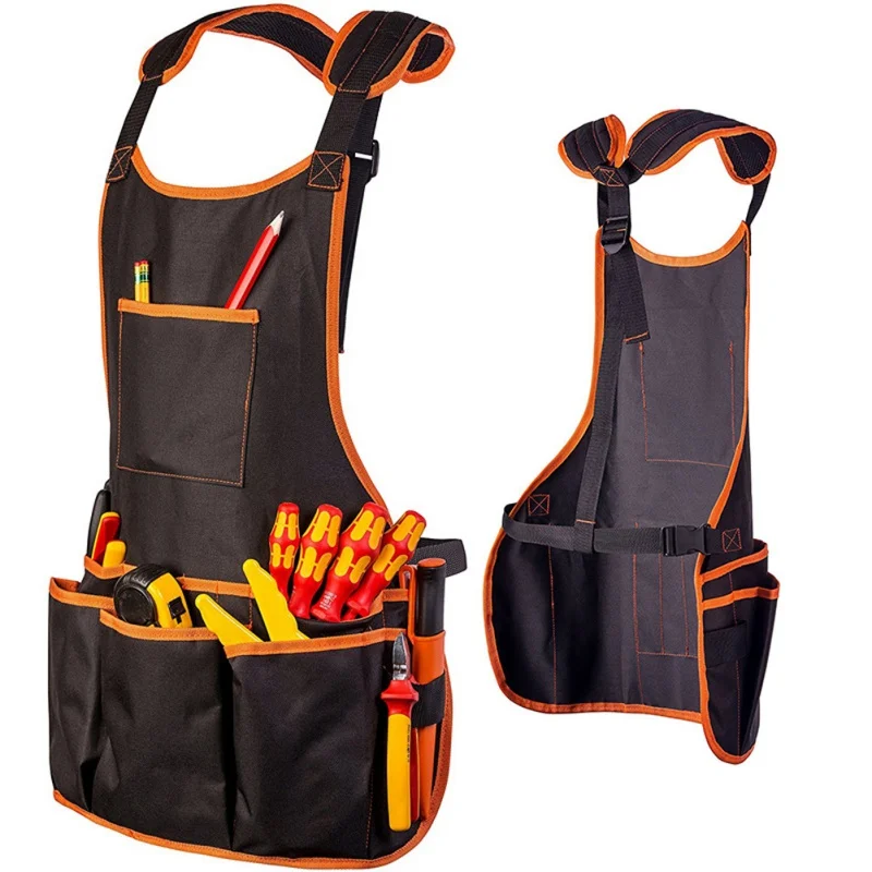 

Oxford Multiple Pockets Garden Apron Kitchen Work Clothes Tools Multi-size Aprons For Women Clothing Home Garden Accessories