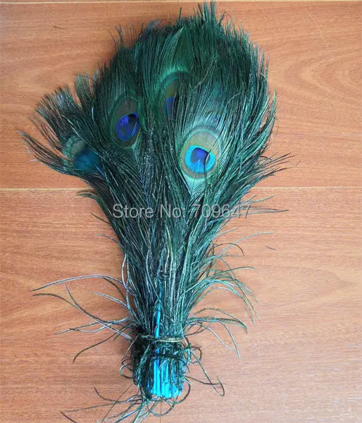 

100Pcs/Lot! Beautiful Peacock Eye Feathers dyed Sky Blue color 10-12inches 25-30cm long,Turquoise Peacock Feathers