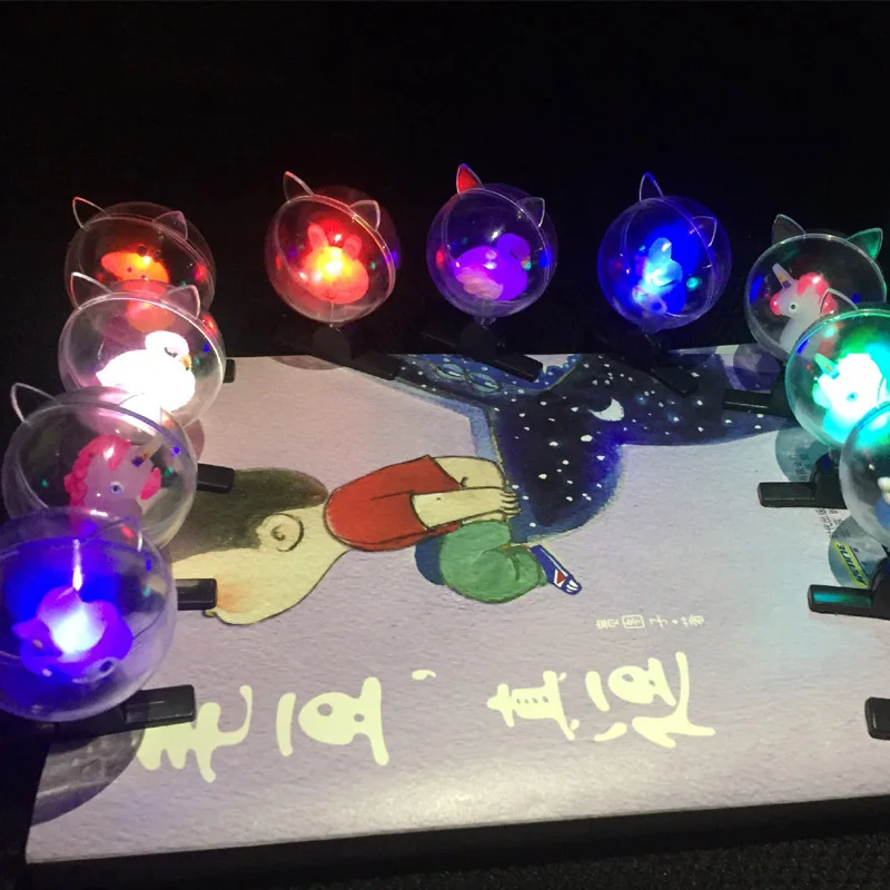 Новейшая светящаяся волна заколка для волос шарик вспышки подарки светодиодный мультяшный свет светится в темноте игрушки для детей Дети играющие в ночные игрушки