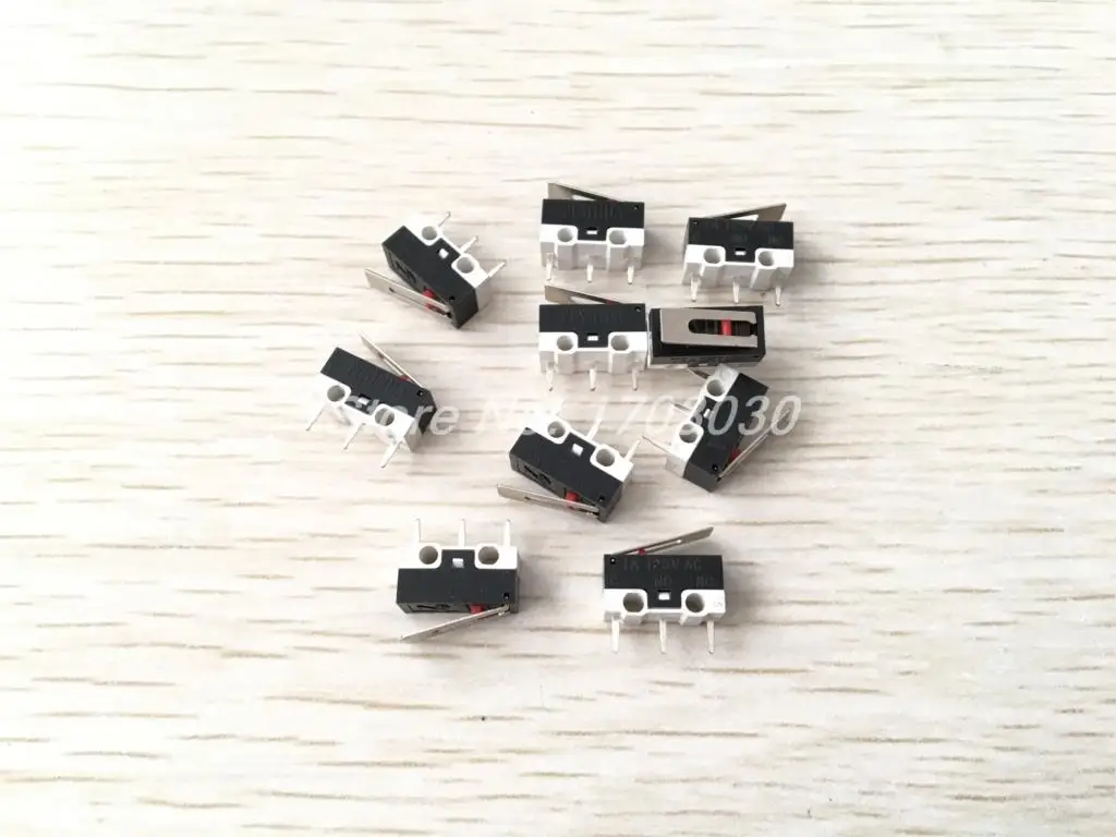 

10Pcs AC 125V 1A SPDT Long Hinge Lever Momentary Control Micro Switch