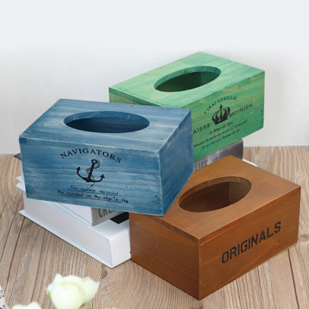 Принадлежности для ресторана домашней кухни деревянные ящики для тканей с прямоугольной формы украшения