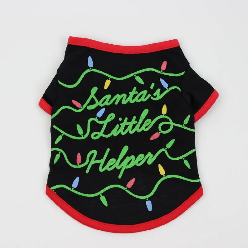 New Fashion Christmas Dog Clothes TShirt Costume Yorkshire Chihuahua Puppy Pet Dog Clothing Cool