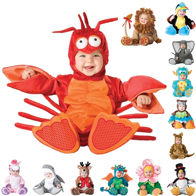 Новое поступление, высококачественный костюм динозавра на Хэллоуин для маленьких мальчиков и девочек, детский комбинезон, комплект одежды для малышей