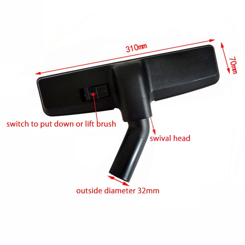 

Vacuum Cleaner Floor Brush Tool Attachment Fits Panasonic MC-CA391 MC-CL521 MC-E3300 Multi-Surface Floor Brush