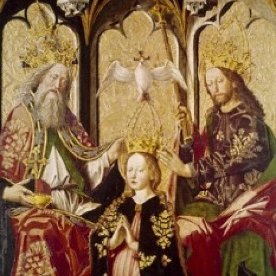 Coronation of the Virgin by Michael Pacher  (ca.1435-1498) Poster Print (24 x 36)