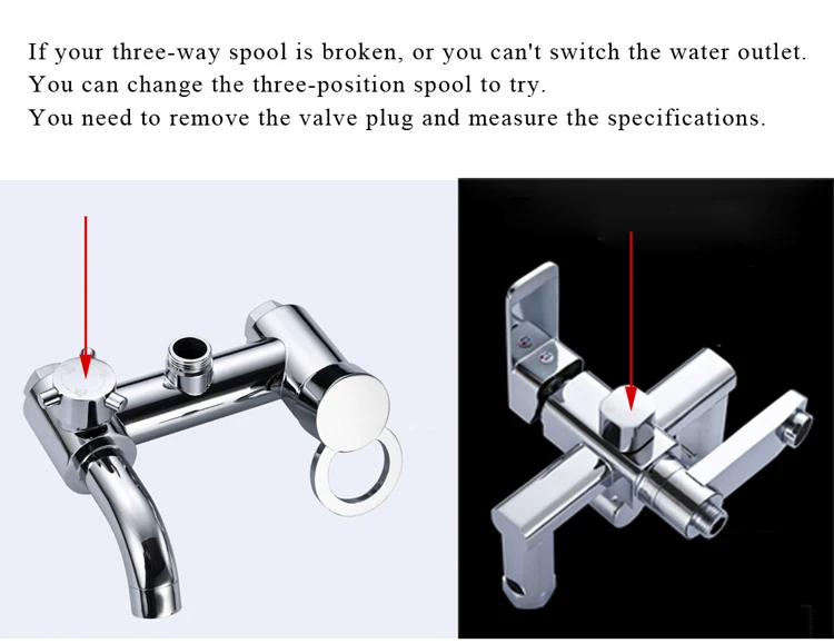 26 мм смеситель для душа катушка с третьей передачей, керамическая катушка, смеситель для душа, кран с 3 позициями, переключающий кран с тремя отверстиями