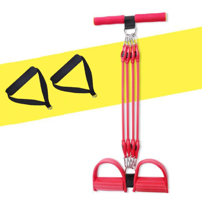 Амортизатор трубчатый для фитнеса ENNJOI, эластичная веревка для тренировок, оборудование для йоги, пилатеса, тренировки, латексная труба, тянущаяся веревка - Цвет: B-Red