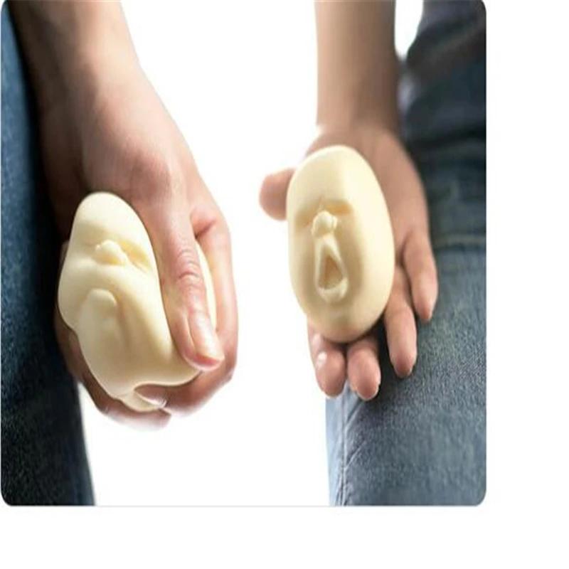 

Fun Novelty Antistress Ball Toy Human Face Emotion Vent Ball Resin Relax Doll Adult Stress Relieve Novelty Toys Anti Stress Face