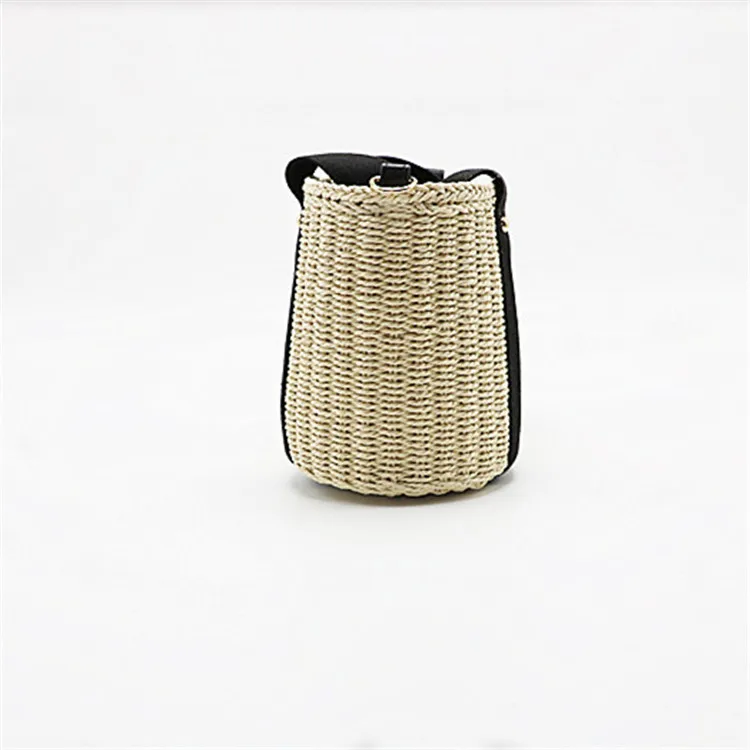 Женская сумка из природного материала плетеная Новая высококачественная сумка из ротанга пляжная соломенная сумка через плечо летние сумки
