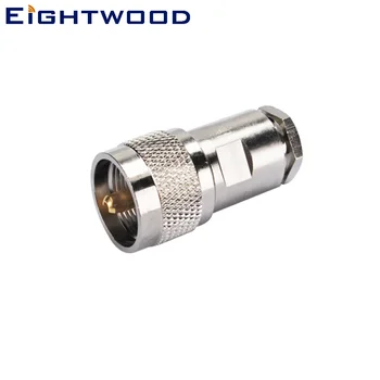 

Eightwood 2PCS UHF/PL259 twist-on Plug Male RF Coaxial Connector Adapter Straight Crimp LMR400 RG58 Cable for Antenna Military