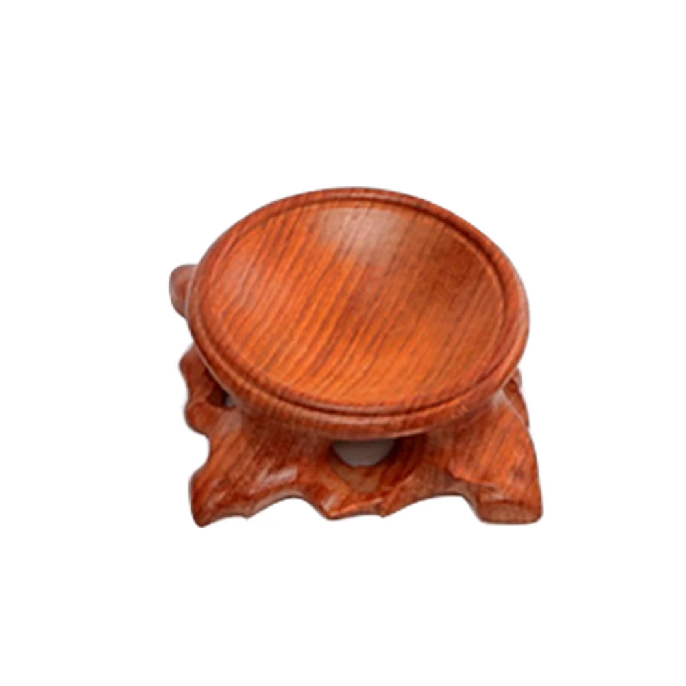 

Gemstone Egg Office Ornaments Display Home Crystal Ball Stand Wear Resistant Carved Dust Proof DIY Durable Wooden Decorative