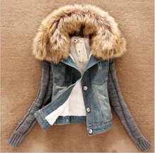 The new autumn and winter Korean version of Nagymaros collar denim font b jacket b font
