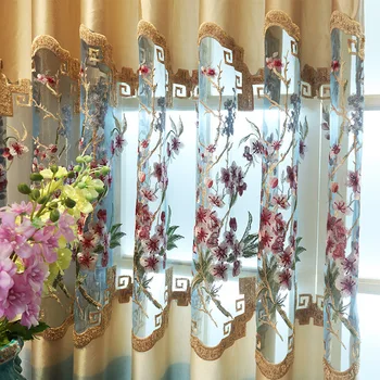 

Curtains for Living Room Modern Window Curtain Bedroom Hollowed-out New elegant Chinese study