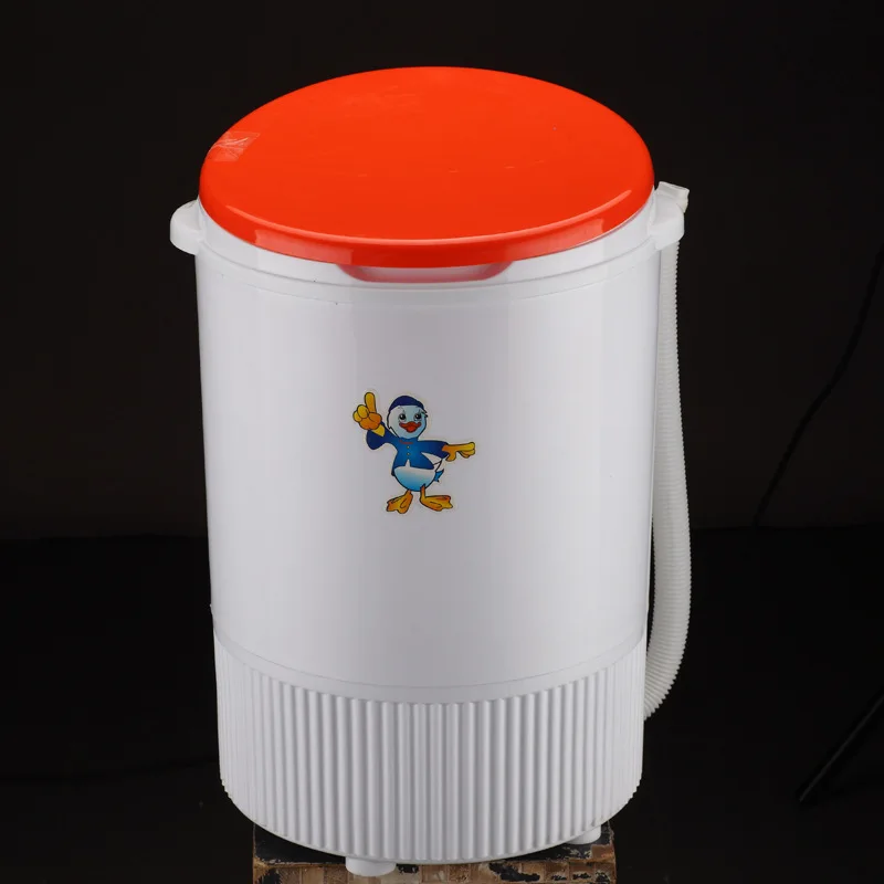 260 Вт питания мини стиральная machi можно мыть и сухой 1.8 кг одежды одного ванна с верхней загрузкой барабан полу автоматическая стиральная машина& Dry - Цвет: Оранжевый