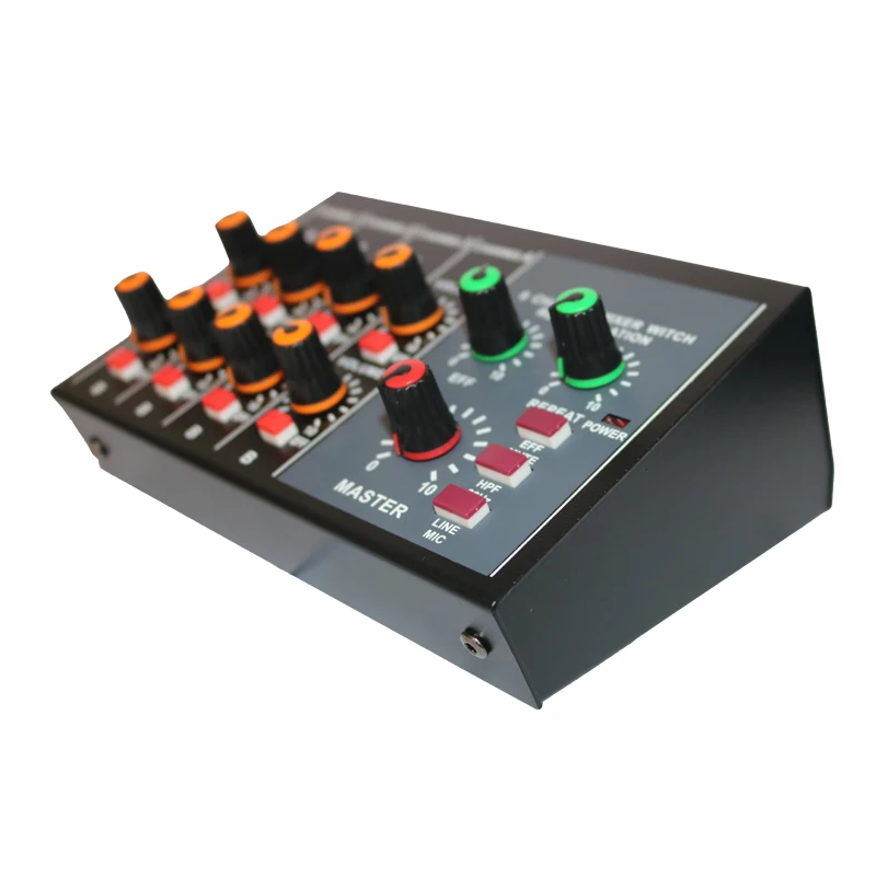 8 Channel Microphone Mono Stereo Audio Mixer Home