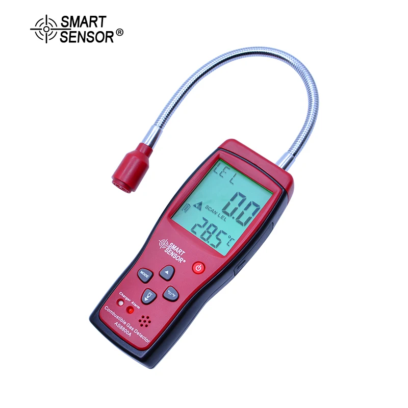  SMART SENSOR AS8800A Combustible Natural Gas Detector Portable Gas Leak Location Determine Gas Anal
