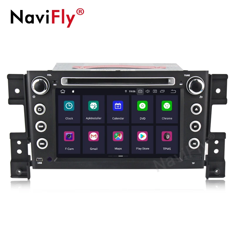 Top New! 2din Android 9.0 IPS DSP Car dvd radio Multimedia Player For SUZUKI GRAND VITARA 2007-2013 audio GPS Navigation WIFI RDS BT 3