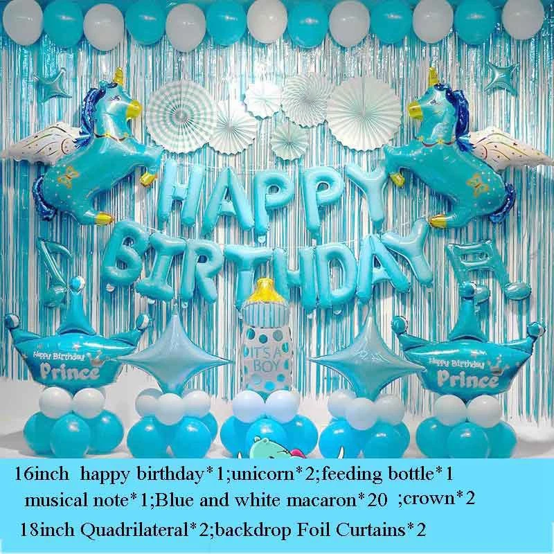 Unicornio Feliz Minnie 1st Feliz Cumpleanos Kit De Decoracion Para Babyshower 1 Ano Decoraciones De Cumpleanos Primer Bebe Chica De Mi 1 Si Globos Y Accesorios Aliexpress
