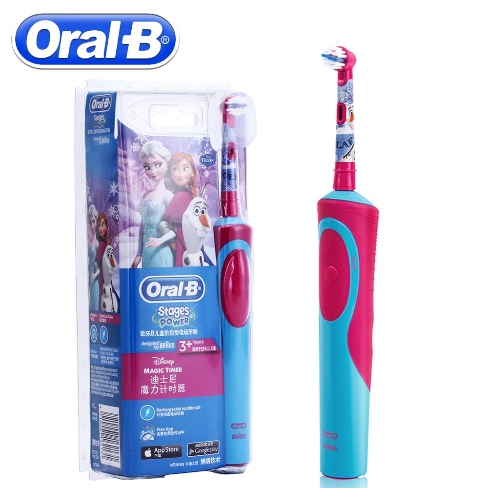 

Oral B Children Sonic Electric Toothbrush Oral Care Soft Bristle Kids Magic Time Rotator Electric Tooth brush Brush Teeth