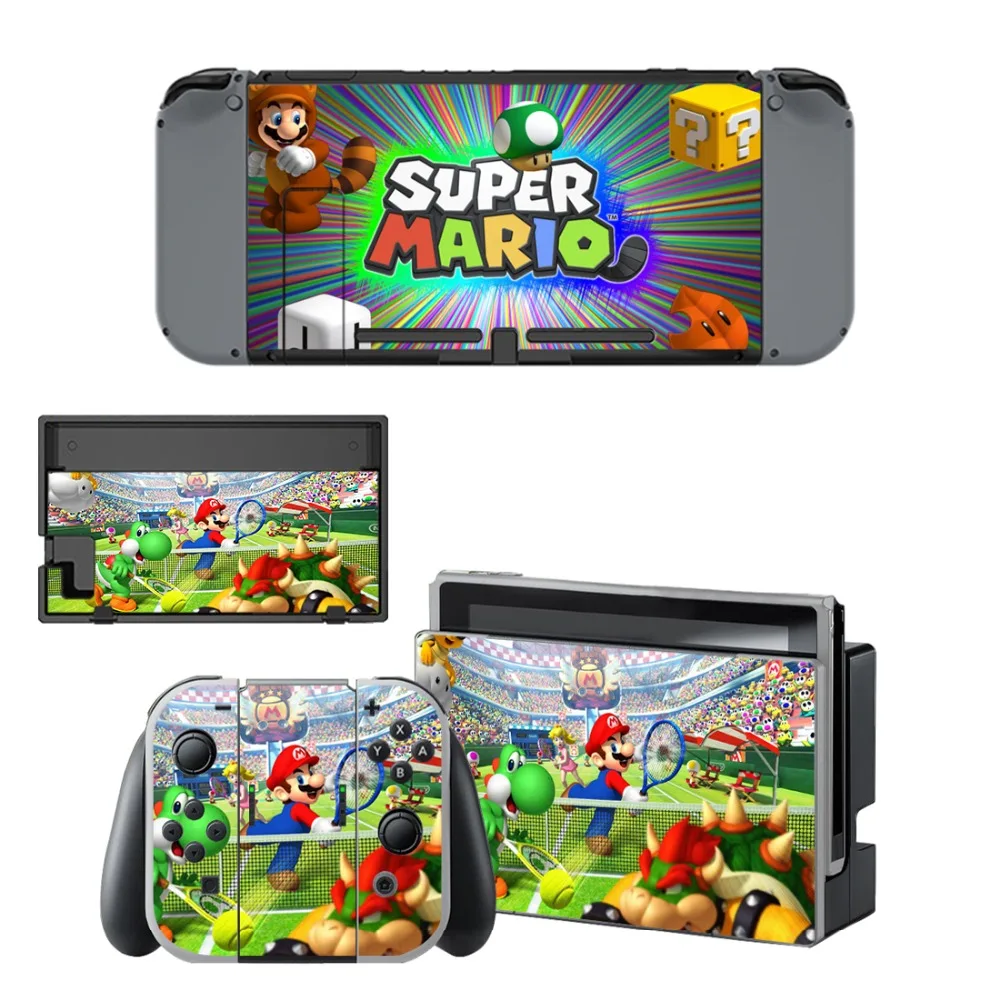 Супер Марио игры кожи Стикеры vinilo для NintendoSwitch стикеры s скины для Nintend переключатель NS консоли и Joy-Con контроллеры