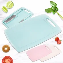 3 шт наборы кухонный нож Пшеничная солома анти-плесени разделочная доска фрукты овощи инструменты для приготовления мяса кухонные аксессуары разделочная доска