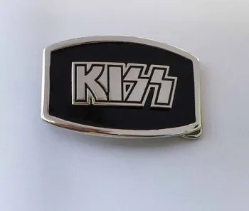 

Sliver and Black Color Kiss Belt Buckle suitable for 4cm wideth belt with continous stock