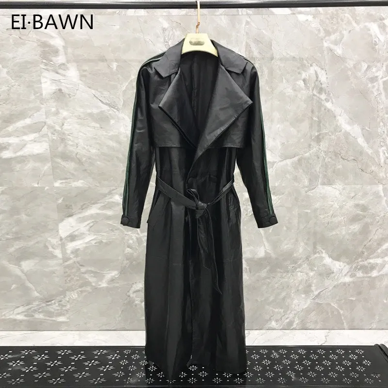 Leather Jacket Wind Breaker for Women Outwear Long Sleeve Sheepskin Genuine Leather Jacket Coats Women Spring Jacket Plus Size