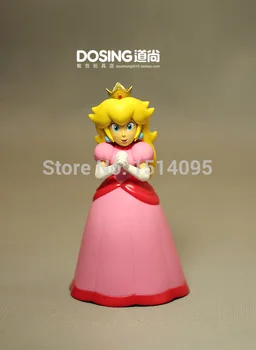

6" 14CM Super Mario Bros Figures Princess Peach PVC Action Figure Model Toy Doll Anime SM039