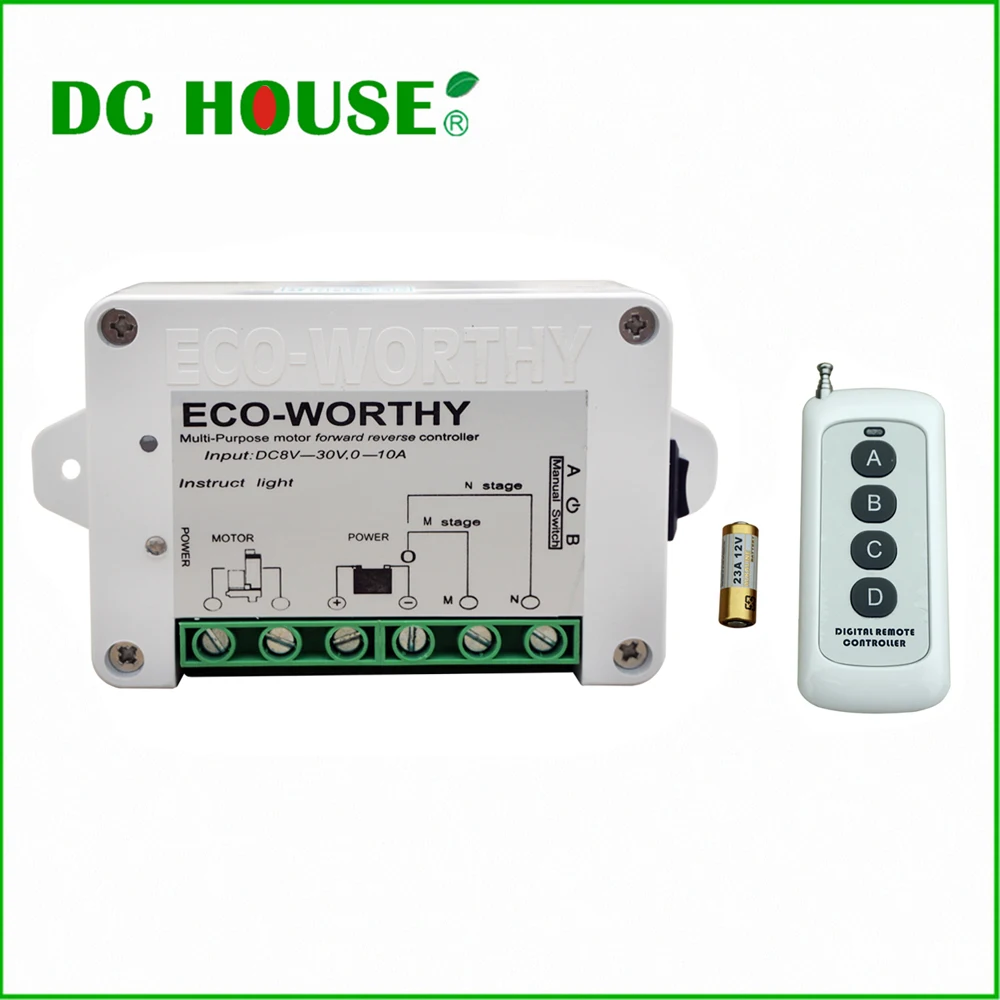 

DC HOUSE CN USA EU Stock Wireless Remote Control Kit motor controller for Linear Actuators door open