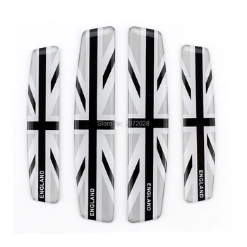 

4 x Car Styling Door Edge Guard Protector Strips Anti-collision Anti-scratch Trim Door Edge Guard Stickers For Gray England Flag