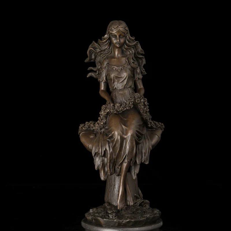 Arts Crafts Copper Modern artwork Classical bronze statue Women With