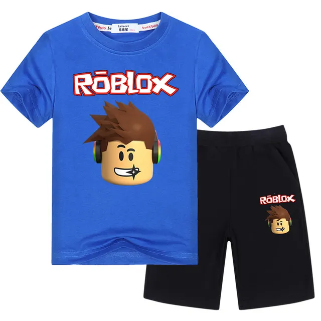 Us 583 22 Offcotton T Shirts Casual Short Pant Boys Sets Roblox Cartoon Print Big Boy Summer Sets Lemon Tees Big Boys Casual Sets In Clothing Sets - 