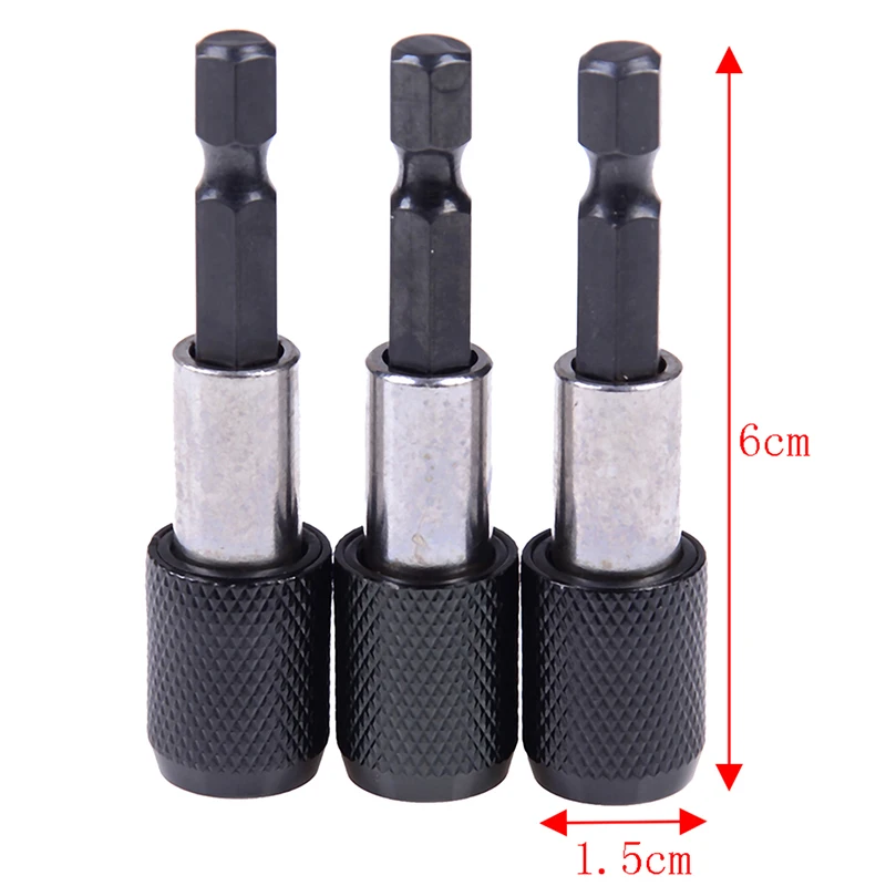 1 Pc Hex Shank Magnetic Quick Release Screwdriver 2.36" Length Drill Bit Holder New