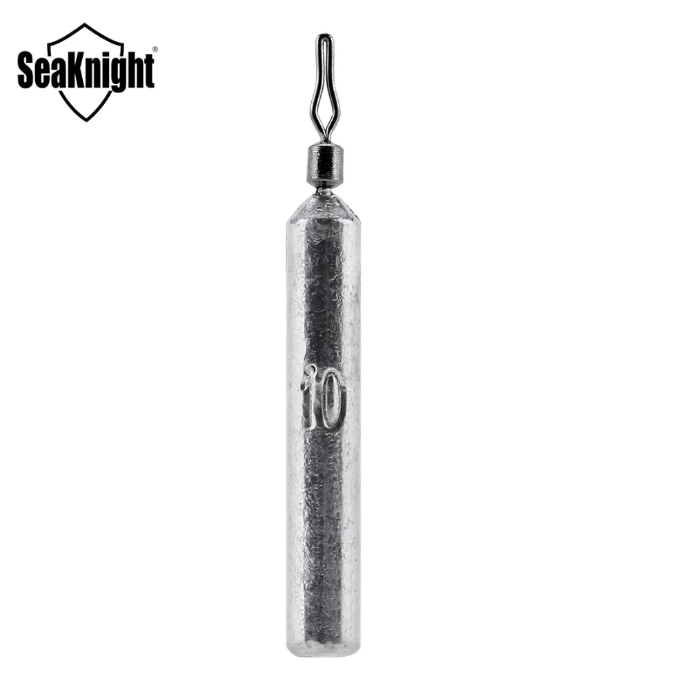 

SeaKnight SK02 Lead Sinker 10PCS/lot 2.5g 5g 7g 10g Cylindrical Shape Accessories With Solid Connector Fishing Tackle Drop Shot