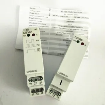 

Din Rail SPDT Impluse Relay GRM8 16A AC 230V AC/DC12-240V Electronic Latching Memory Relay with CE Certificate