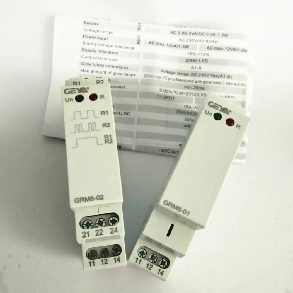 Ac e dc12 240v de Travamento Relé de Memória com Certificado Certificado do ce Trilho Din Relé Spdt Impluse Grm8 16a ac 230 v Eletrônico do ce