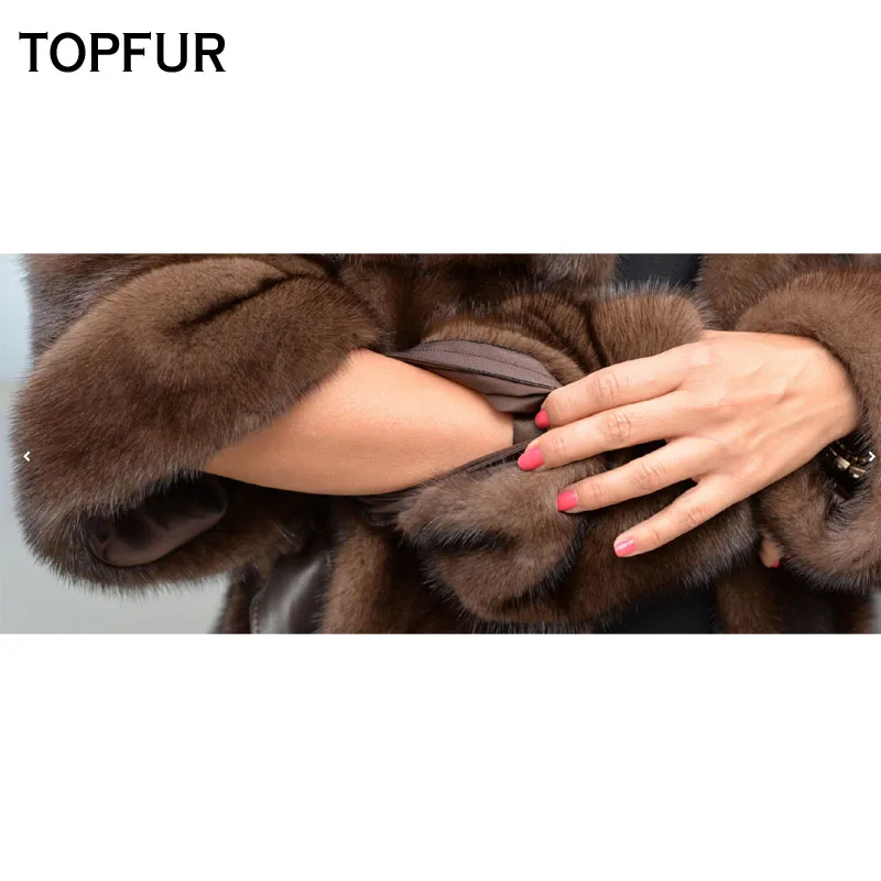 TOPFUR 2018 New Style Mink Fur Coats Women Detachable Sleeves Black Choose Fur Coat Genuine Leather Fur Slim Short Jackets TOPFUR 2018 New Style Mink Fur Coats Women Detachable Sleeves Black Choose Fur Coat Genuine Leather Fur Slim Short Jackets