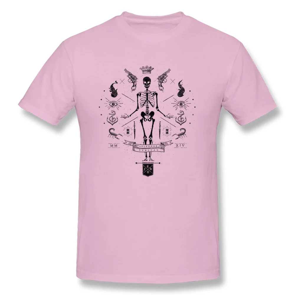 Eternal Contemplation II Fitted Short Sleeve Funny Tshirts 100% Cotton Round Collar Boy T Shirt Classic Tee-Shirts Summer/Autumn Eternal Contemplation II pink