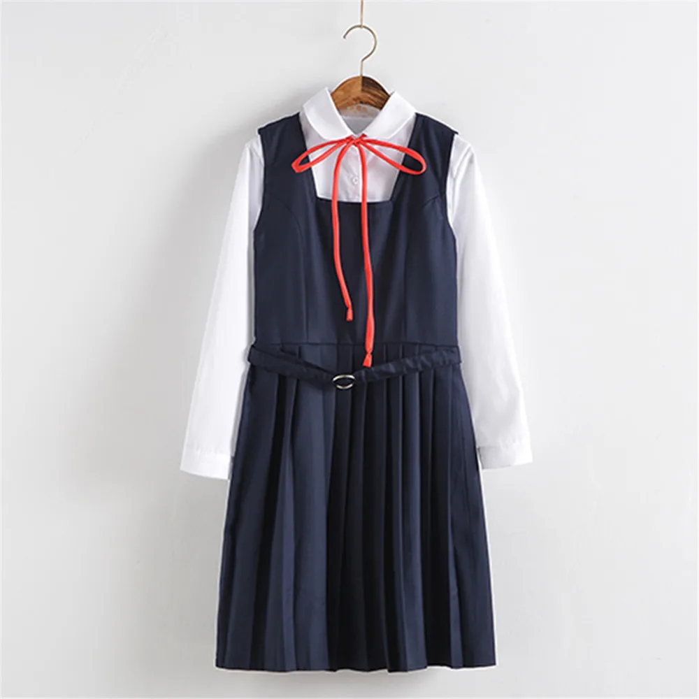 

New Sailor Costumes High School Student JK Uniform Korean Preppy Style Women Girls Student Uniforms Spring School Dresses