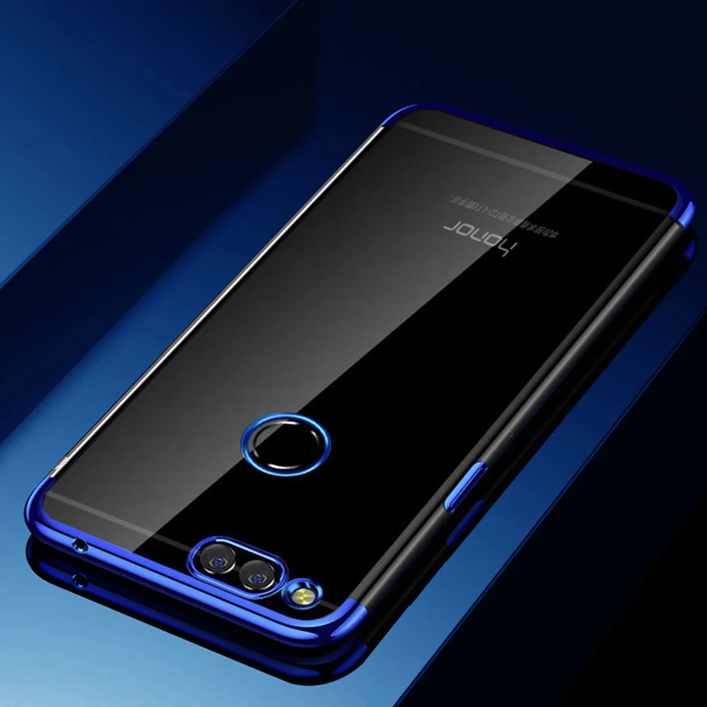 

Luxury Transparent Phone Case Bumper Silicone Cover On For Huawei Honor 7A Pro 7 A 7APro AUM-L29 Y6 Prime 2018 Y 6 2/3 16/32 GB
