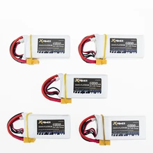 5 unids 1500 Mah 14.8 V 45C 4S de Litio Li-po Batería XT60 Enchufe Para RC Helicóptero Qudcopter Drone camión Del Barco Del Coche Bateria partes