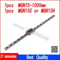 15mm Linear Guide MGN15 L=1000mm linear rail way + MGN15C or MGN15H Long linear carriage for CNC X Y Z Axis