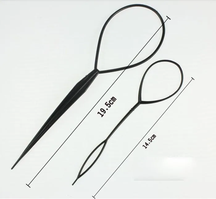 Набор из 2 предметов модный топ хвост волос оплетка пони хвост производитель инструмент для укладки салон 18 Aug