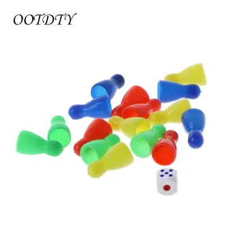 

48pcs Checkers Chess Pieces Chess Board Chessmen Board Game Halma Pieces 3 Dices Board Game Table Game Accessories