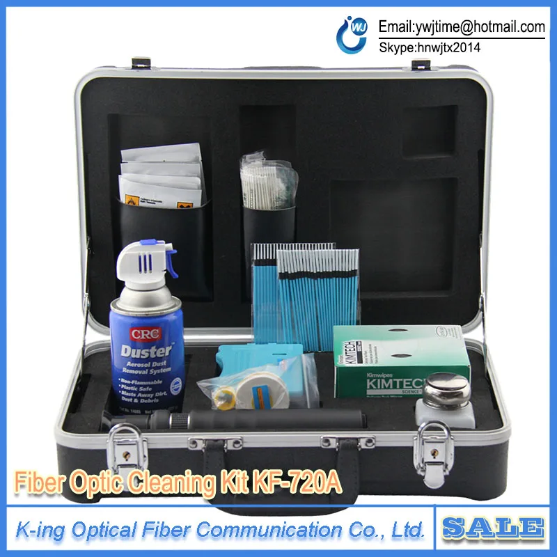 

Fiber Optic Cleaning Kit KF-720A USA fiber cleaning pen OAM cleaner Cotton swab cleaning tool kit BY DHL