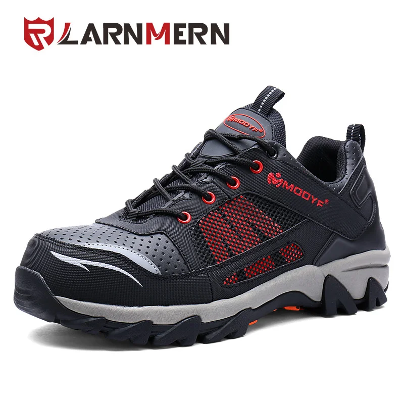 

LARNMERN Men Steel Toe Work Safety Shoes Breathable Casual Spring Outdoor Sneaker Puncture Proof Footwear Slip Resistant