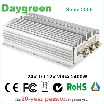 

24V to 12V 200A Newest Hot DC DC Step Down Converter Reducer B200-24-12 Daygreen CE RoHS Certificated 24VDC TO 12VDC 200AMP